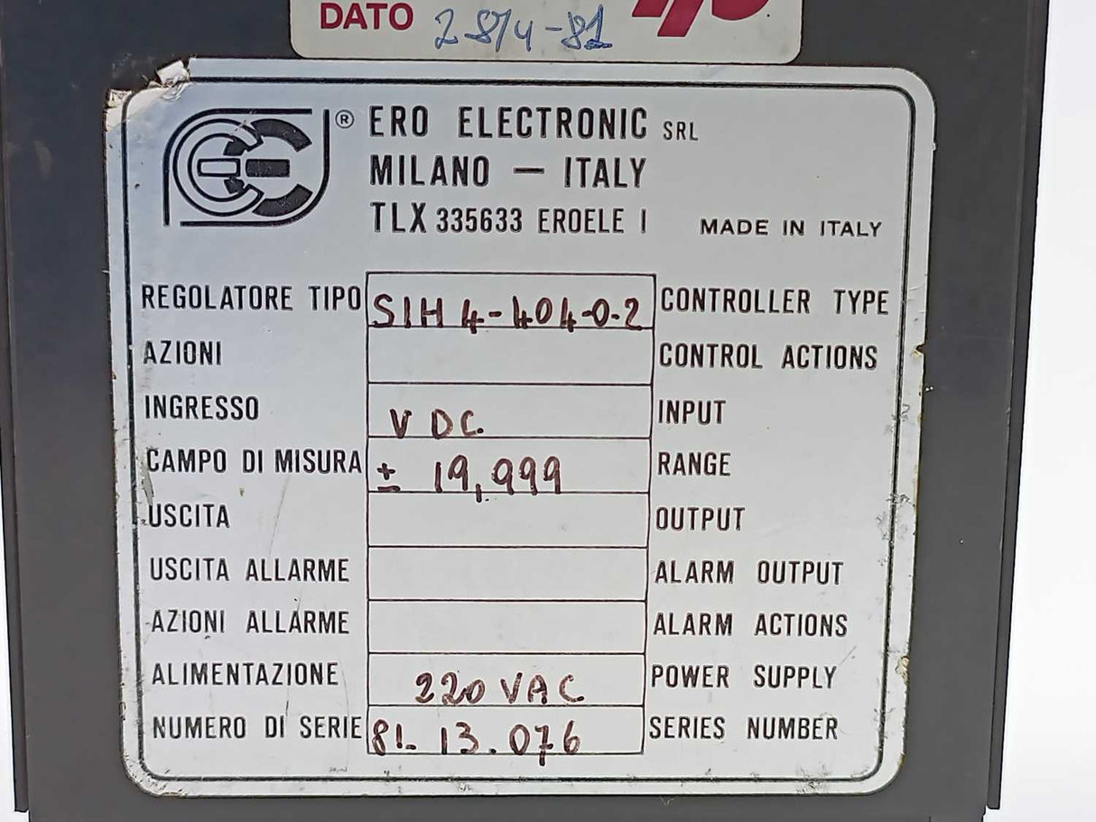 Ero Electronic SIH4-404-0-2 Digital display