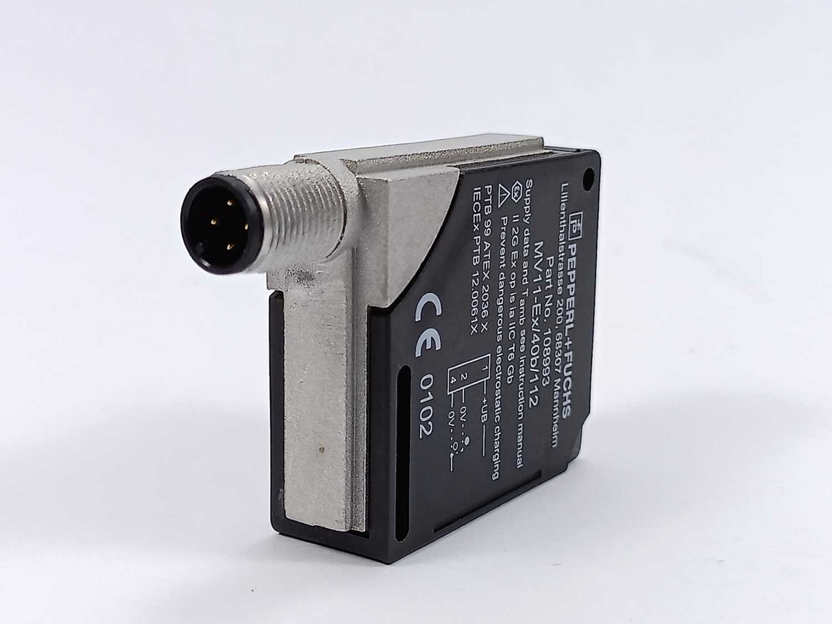 Pepperl+Fuchs 108993 MV11-Ex/40b/112 Photoelectric Sensor