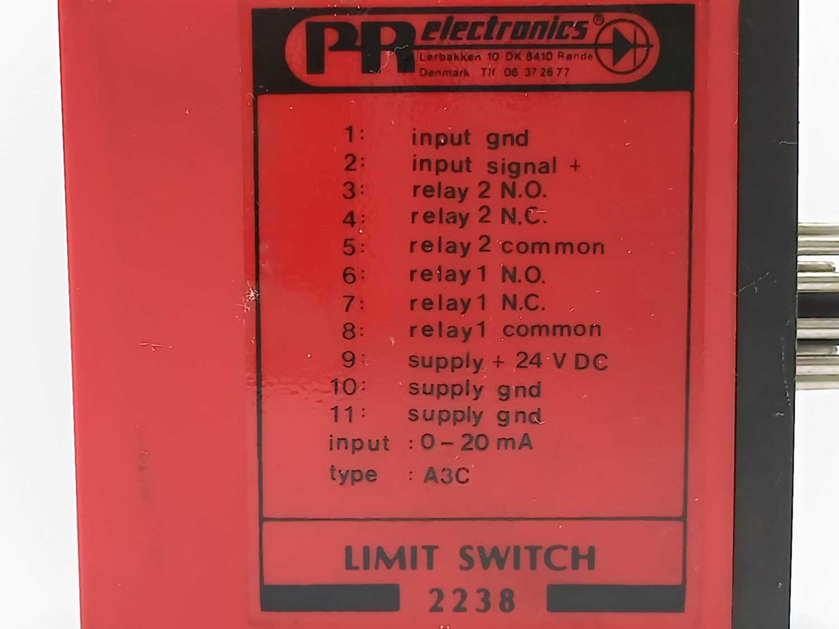 PR Electronics 2238 A3C Limit Switch