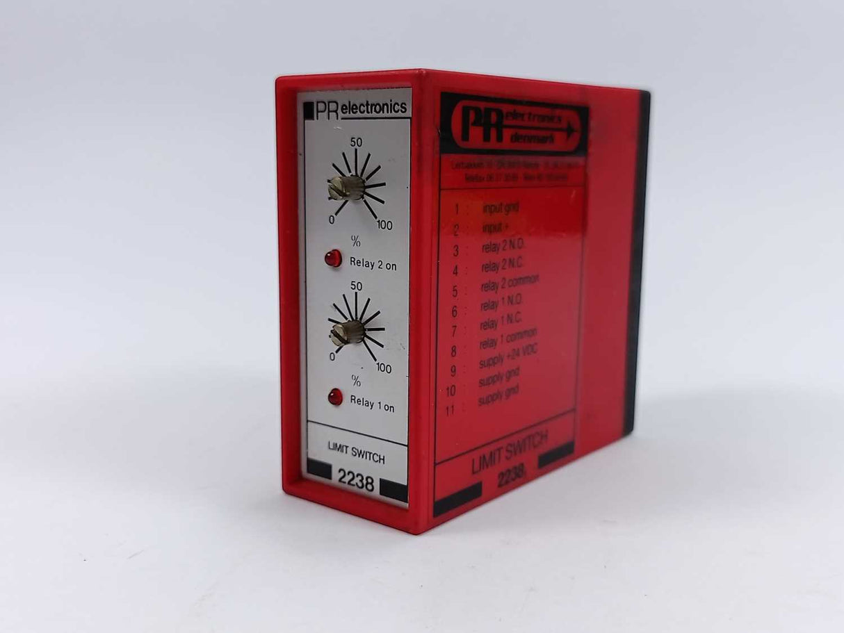 PR Electronics 2238 A1 Limit Switch SER. NO: 8904