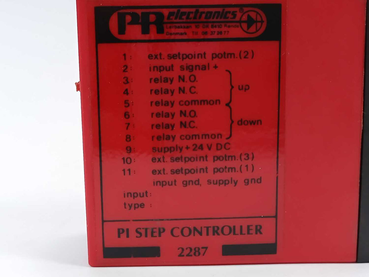 PR Electronics 2287C0C PI STEP CONTROLLER SER. NO: 88J4