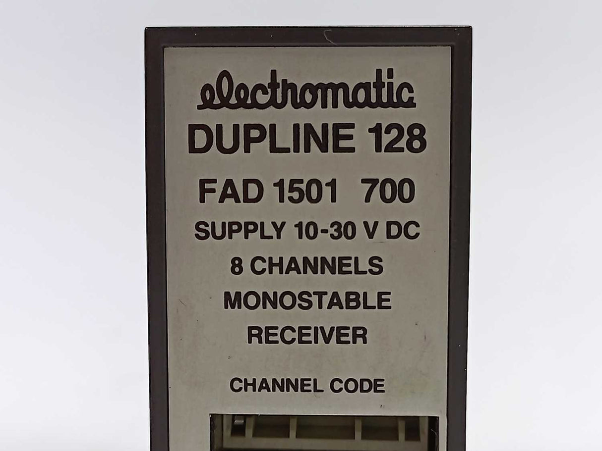 Electromatic FAD 1501 700 DUPLINE 128 SUPPLY 10-30 V DC