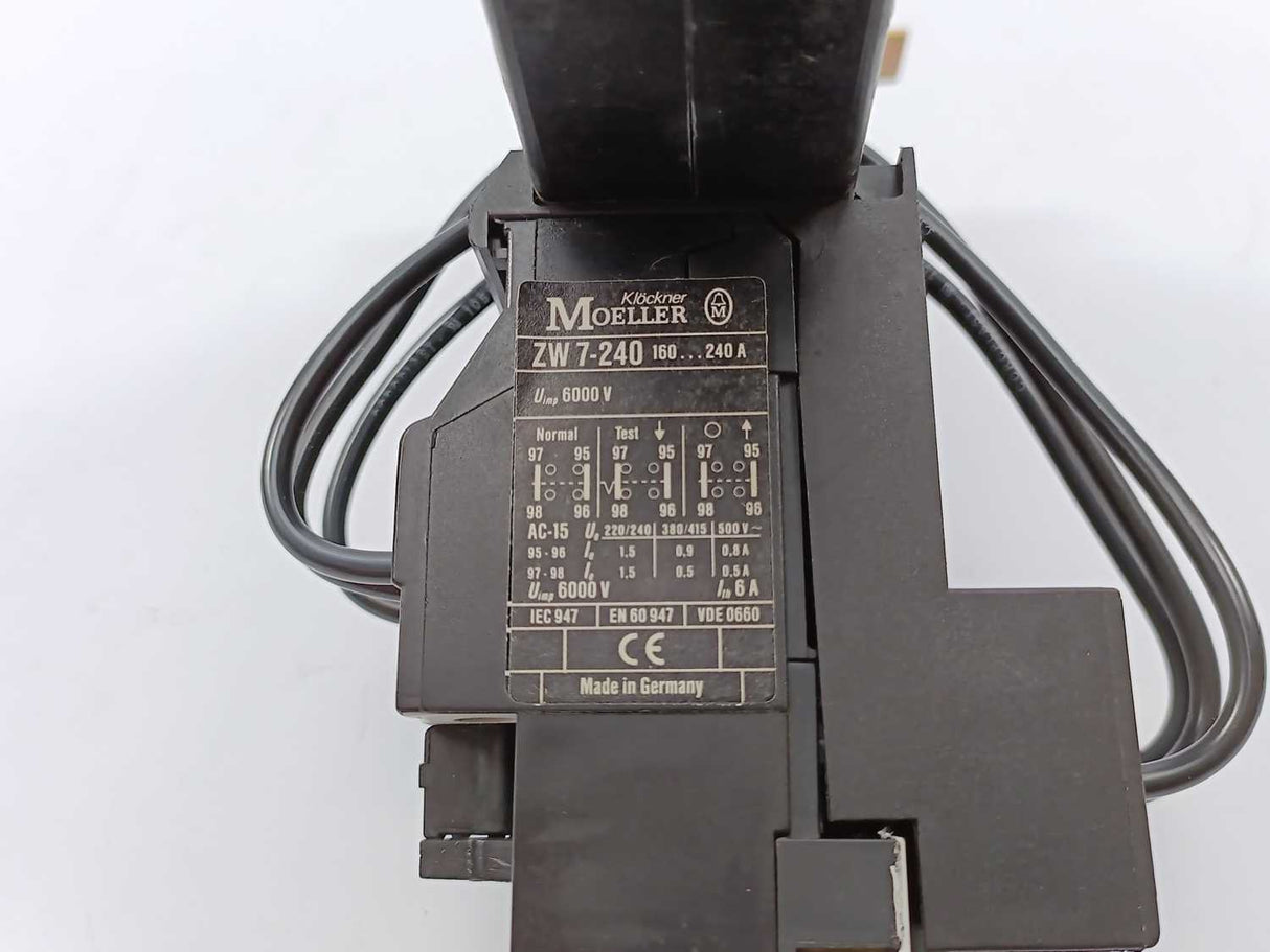 MOELLER ZW7-240 ZW7 Current transformer-operated overload relay