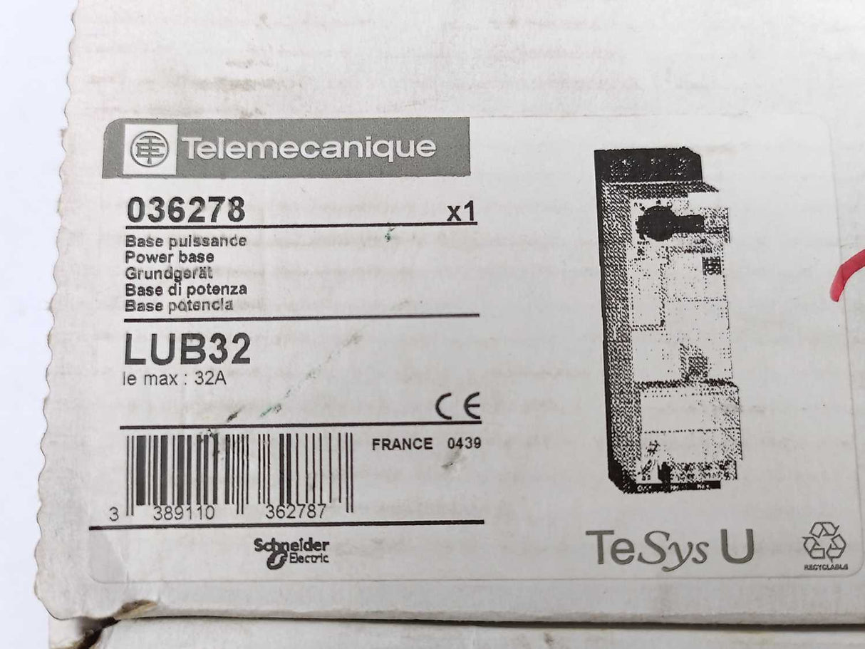 Schneider / Telemecanique 036278 LUB32 Power Base