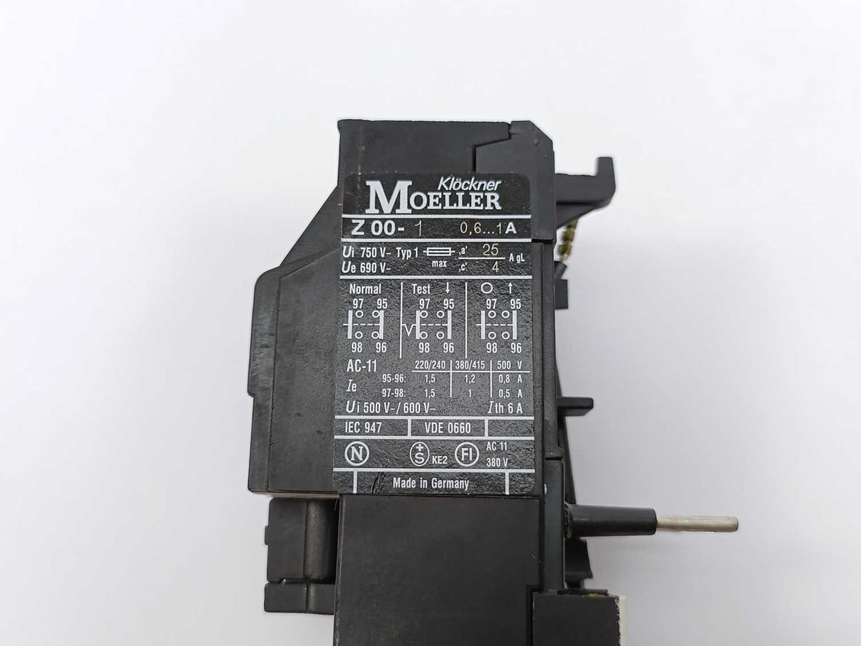 Klockner Moeller Z00-1 overload relay