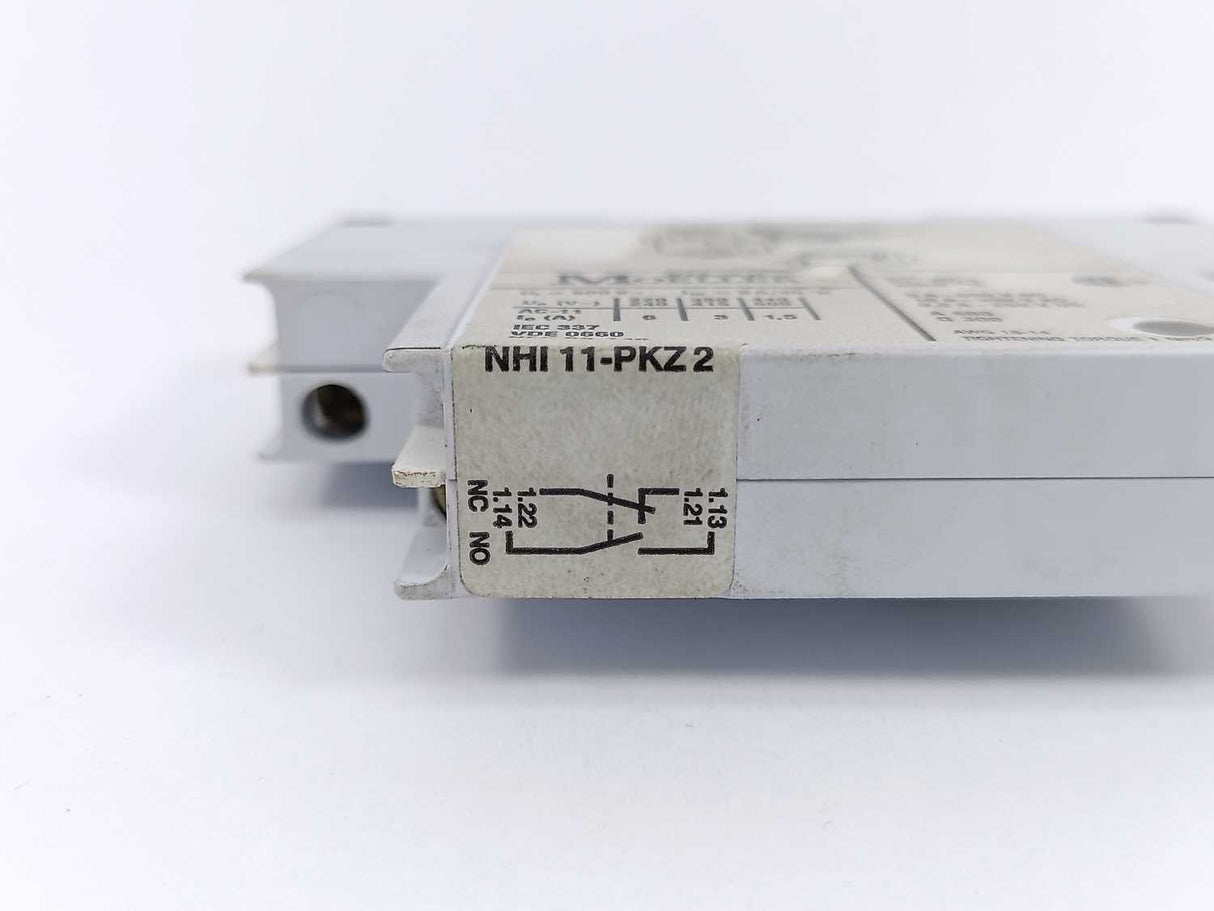 Klockner Moeller NHI 11-PKZ2 Side Mount Auxiliary Contact