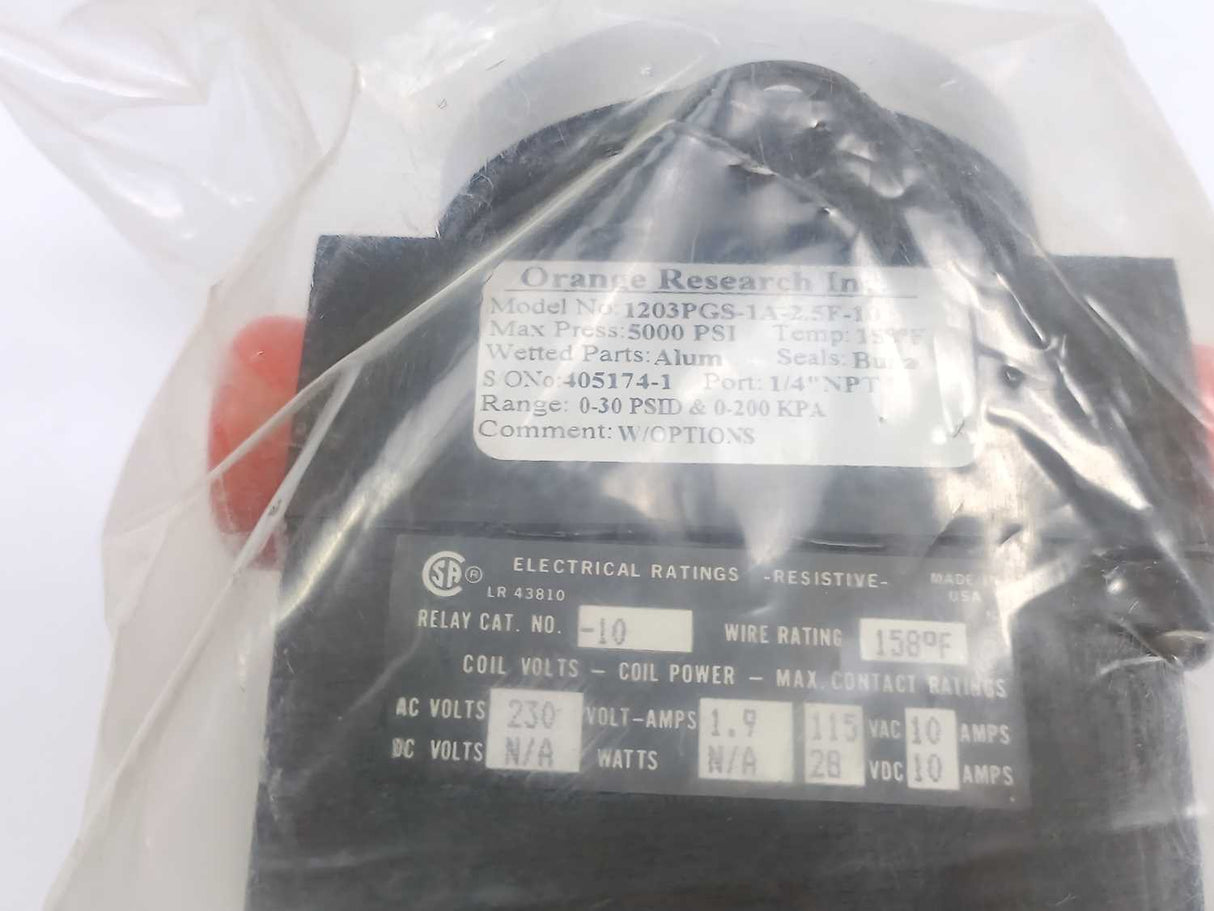 Orange Researc Inc 1203PGS-1A-2.5F-10