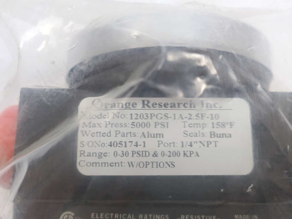Orange Researc Inc 1203PGS-1A-2.5F-10