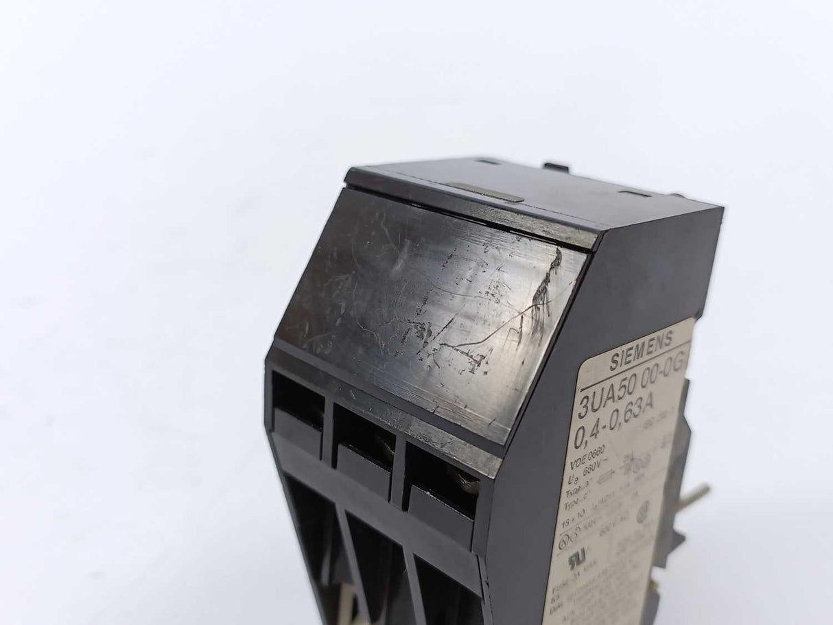 Siemens 3UA5000-0G OVERLOAD RELAY 0,4 - 0,63A