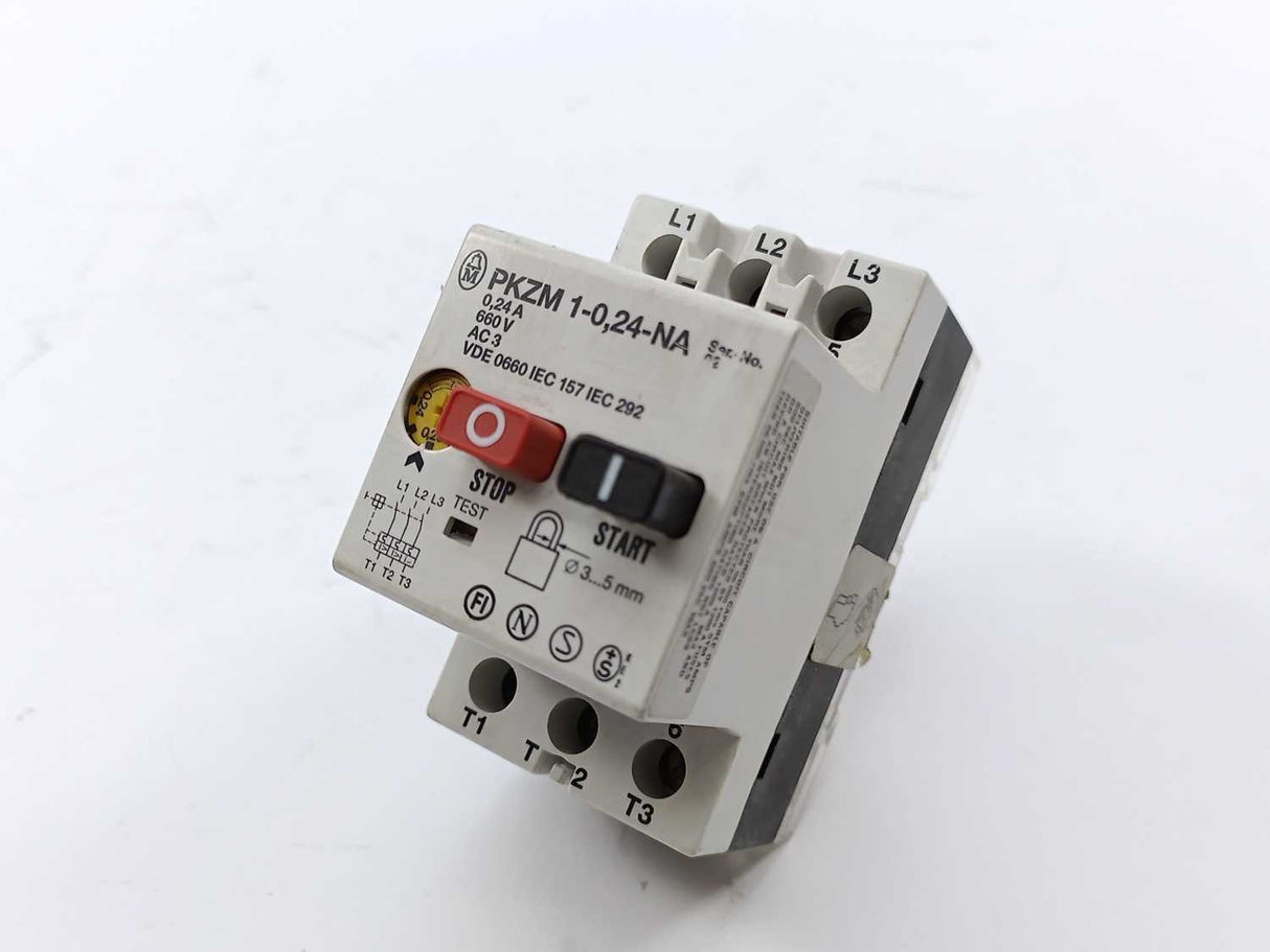 Klockner Moeller PKZM 1-0,24-NA Thermal Magnetic Circuit Breaker