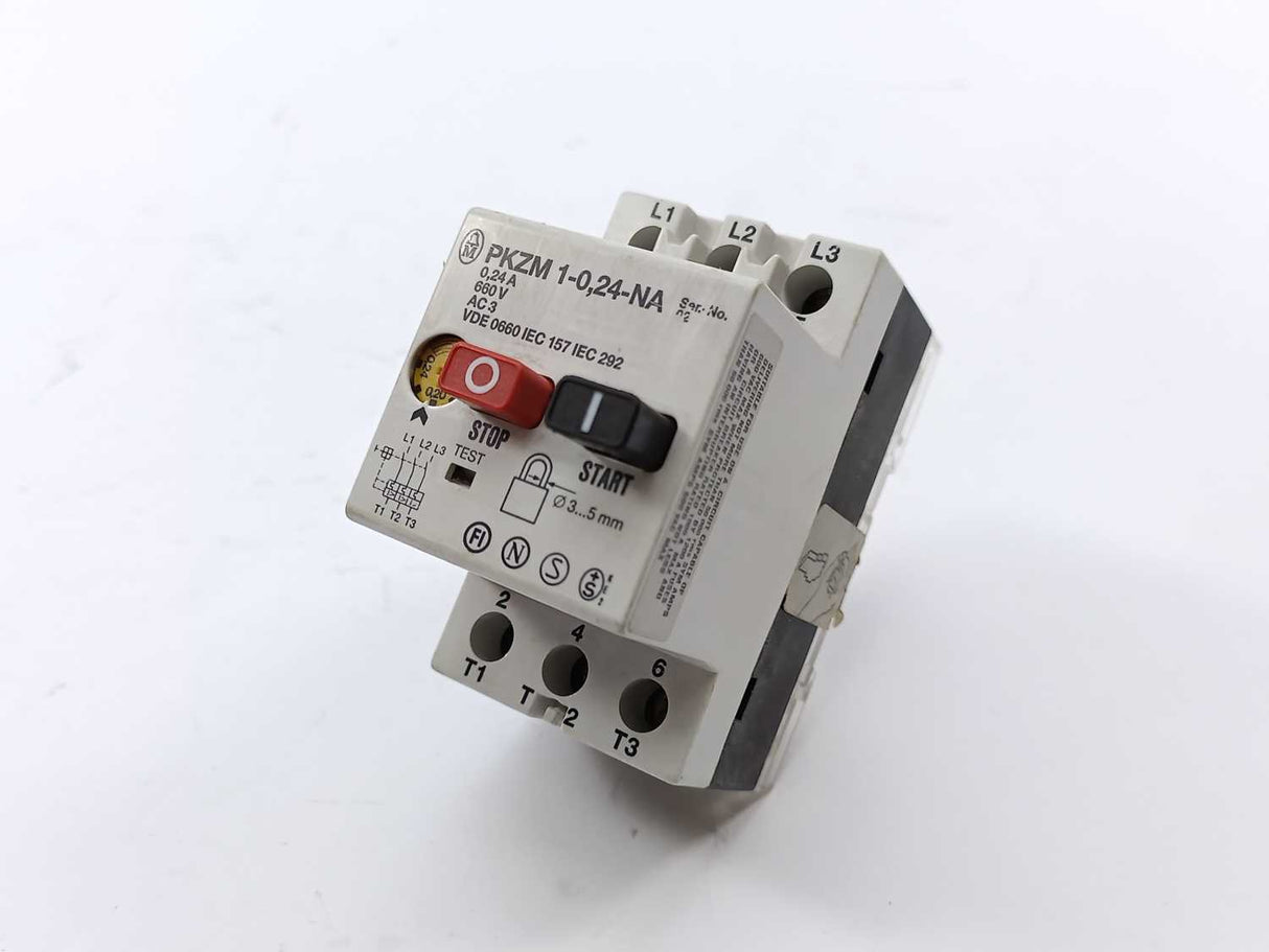 Klockner Moeller PKZM 1-0,24-NA Thermal Magnetic Circuit Breaker
