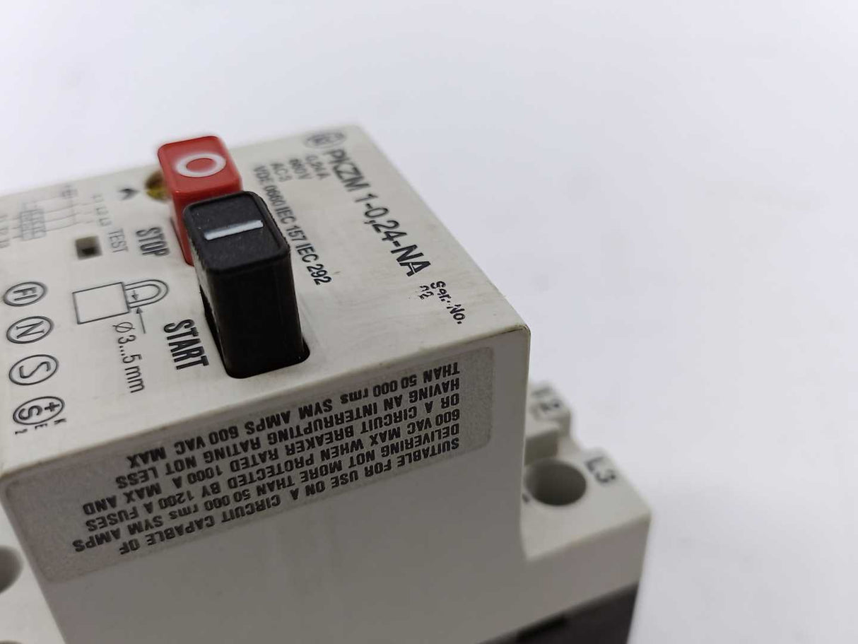 Klockner Moeller PKZM 1-0,24-NA Thermal Magnetic Circuit Breaker