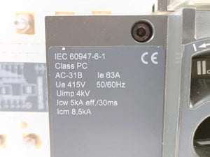 Socomec ATI 63A Automatic changeover switch AC-31B