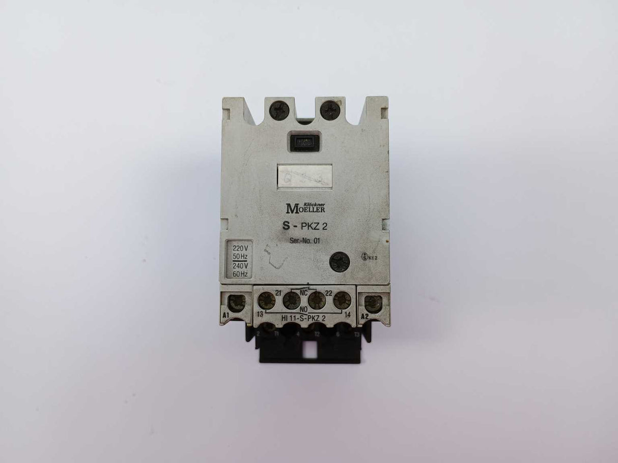 Klockner Moeller S-PKZ2 High-Capacity Contact Module 220V AC Coil