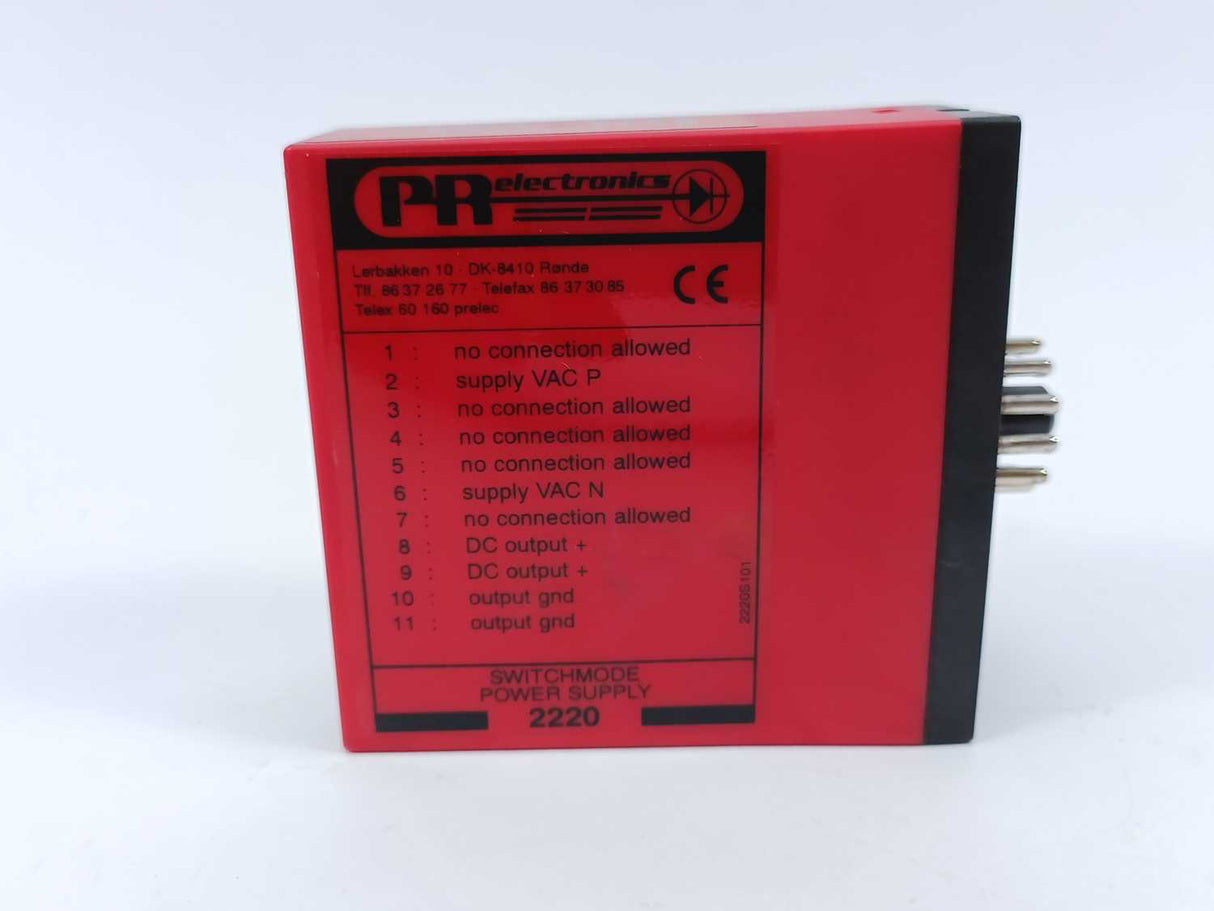 PR Electronics 2220 B1 24VDC / 2220B1 SWITCHMODE POWER SUPPLY