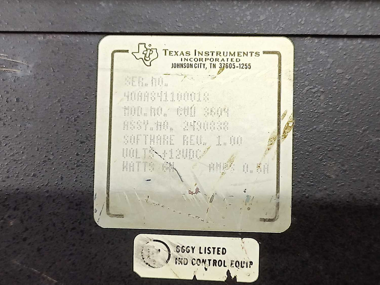 Texas Instruments CVU3604 CONTROL VISION UNIT W/CABLE