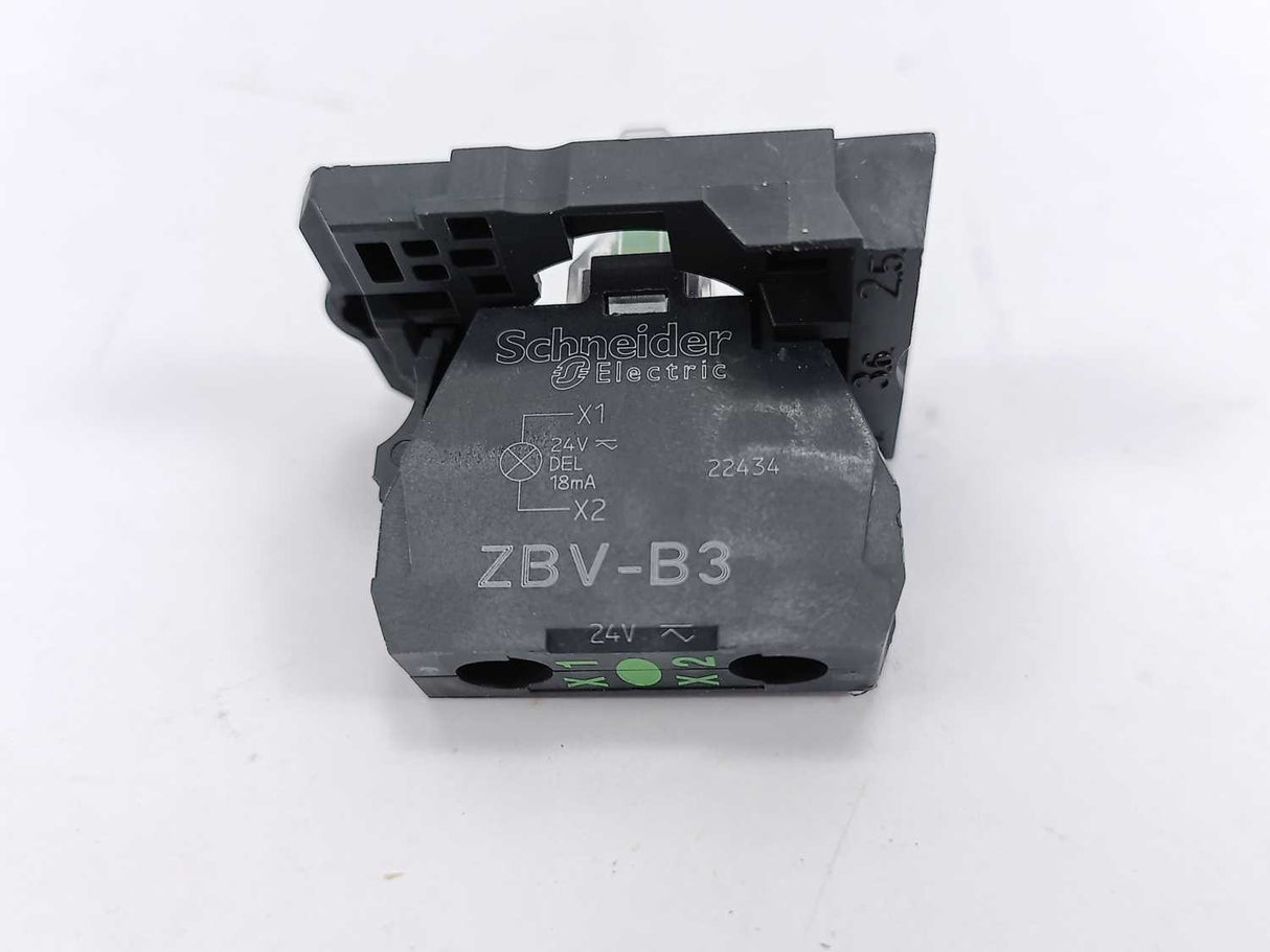 Schneider Electric ZB5AVB3 Light block with body, green