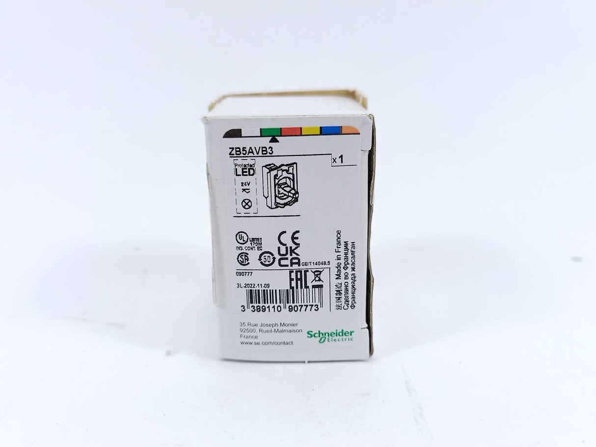Schneider Electric ZB5AVB3 Light block with body, green