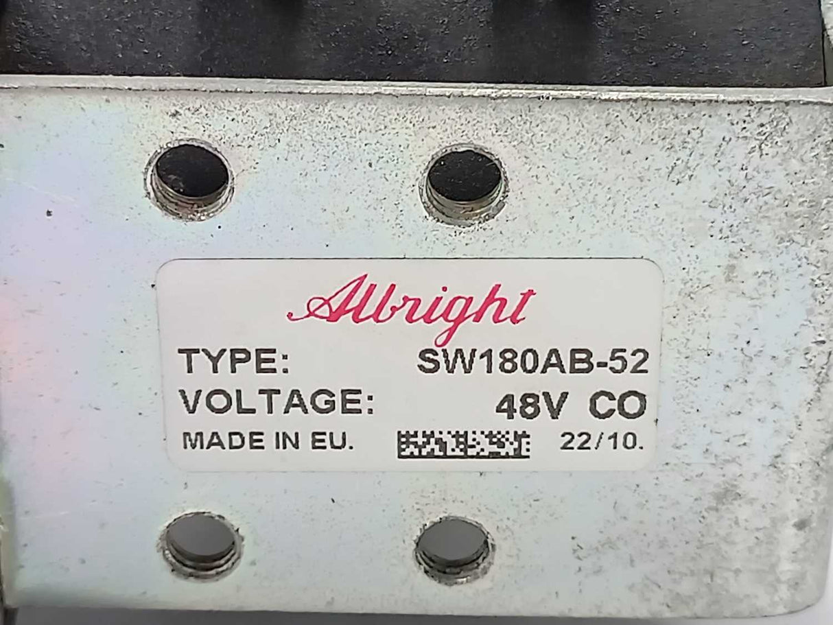 Albright SW180AB-52 VOLTAGE: 48V CO D.C. CONTACTOR