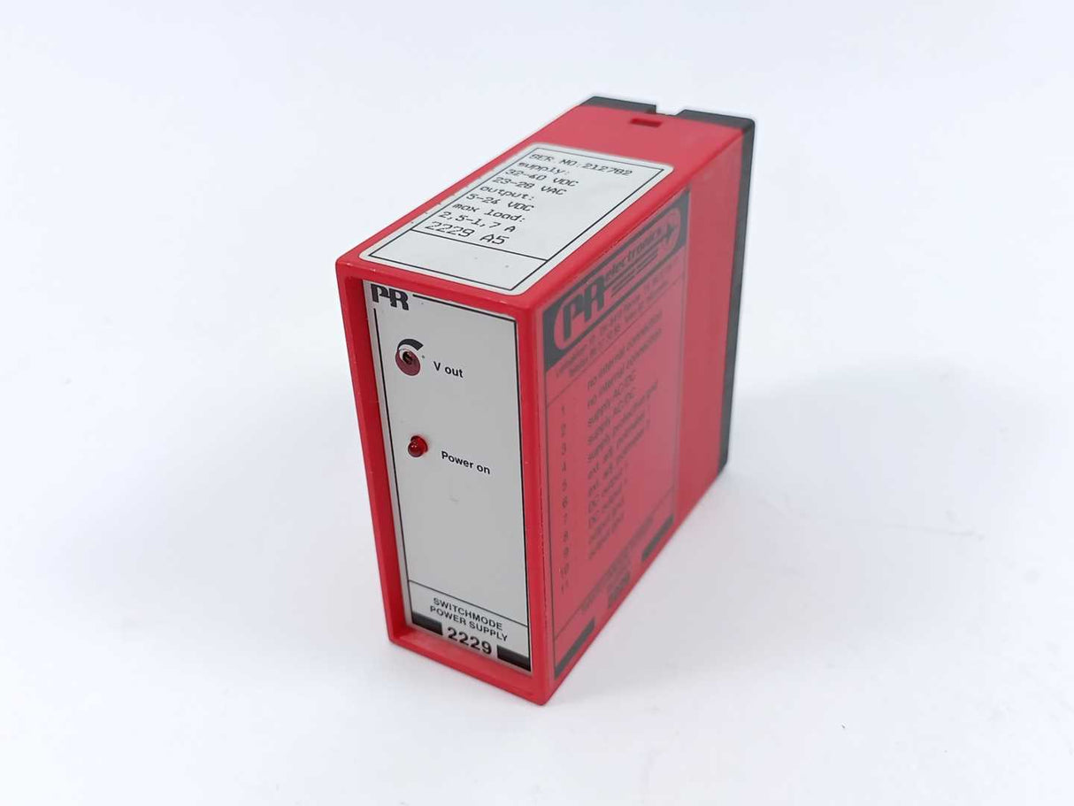 PR Electronics 2229 A5 SWITCHMODE POWER SUPPLY