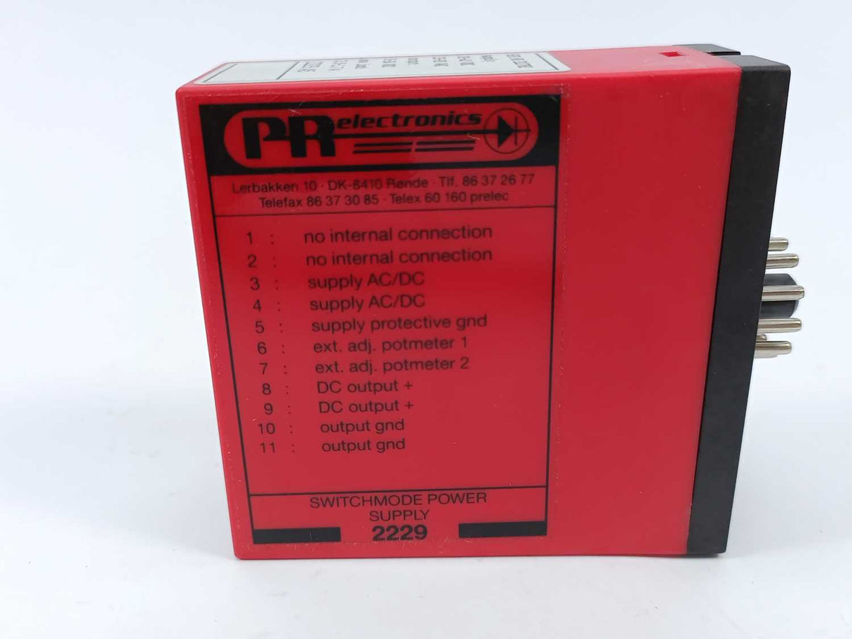 PR Electronics 2229 A5 SWITCHMODE POWER SUPPLY