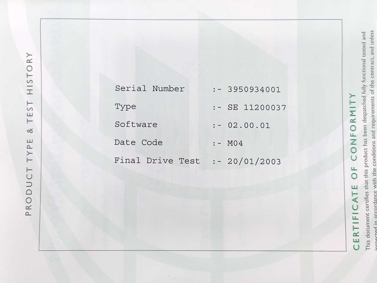 Control Techniques SE 11200037 SE 1M Single Phase Inverter 0.37kW