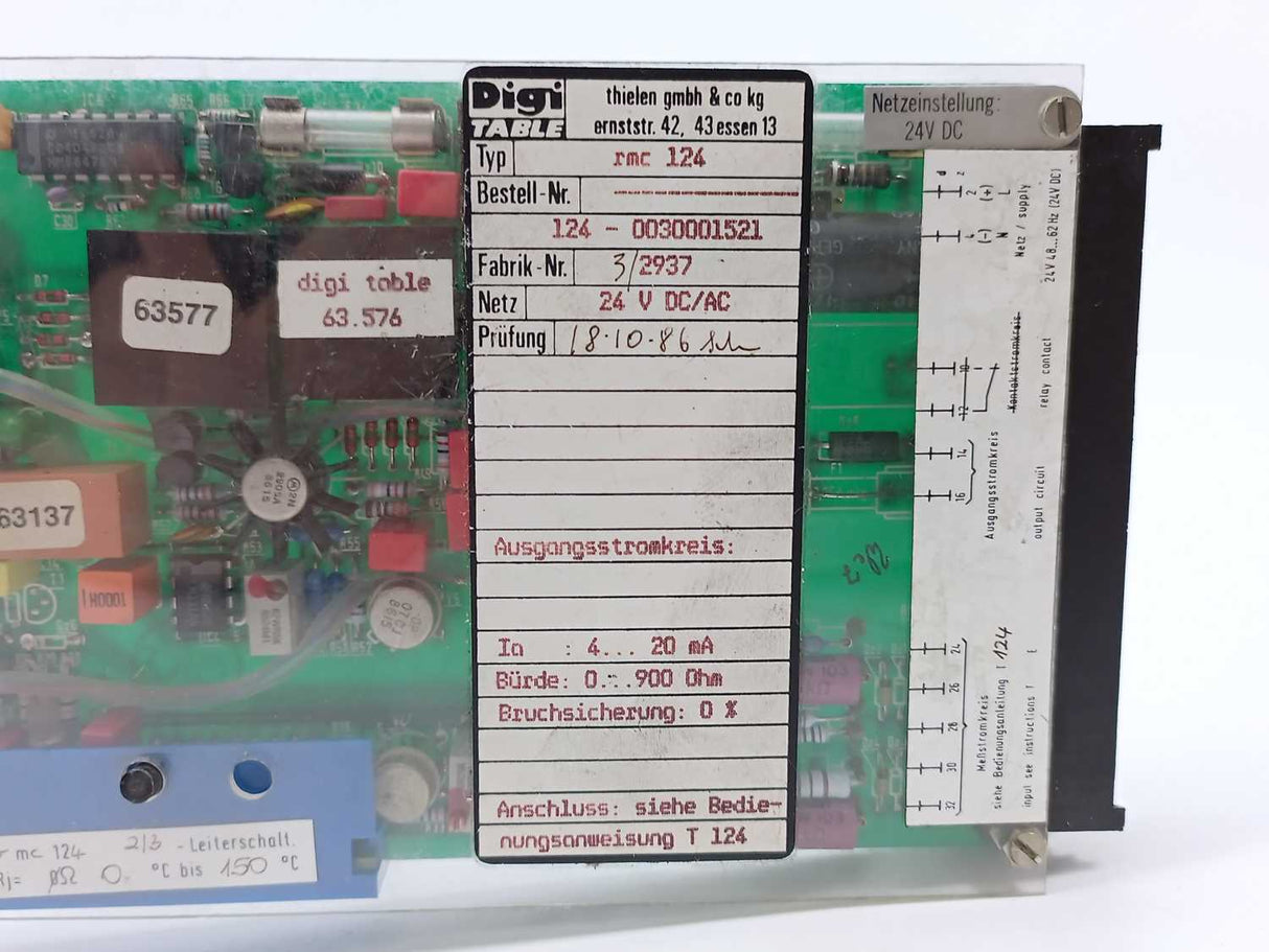 Digi TABLE rmc124 124-0030001521 24 V DC/AC Ph0312/3B