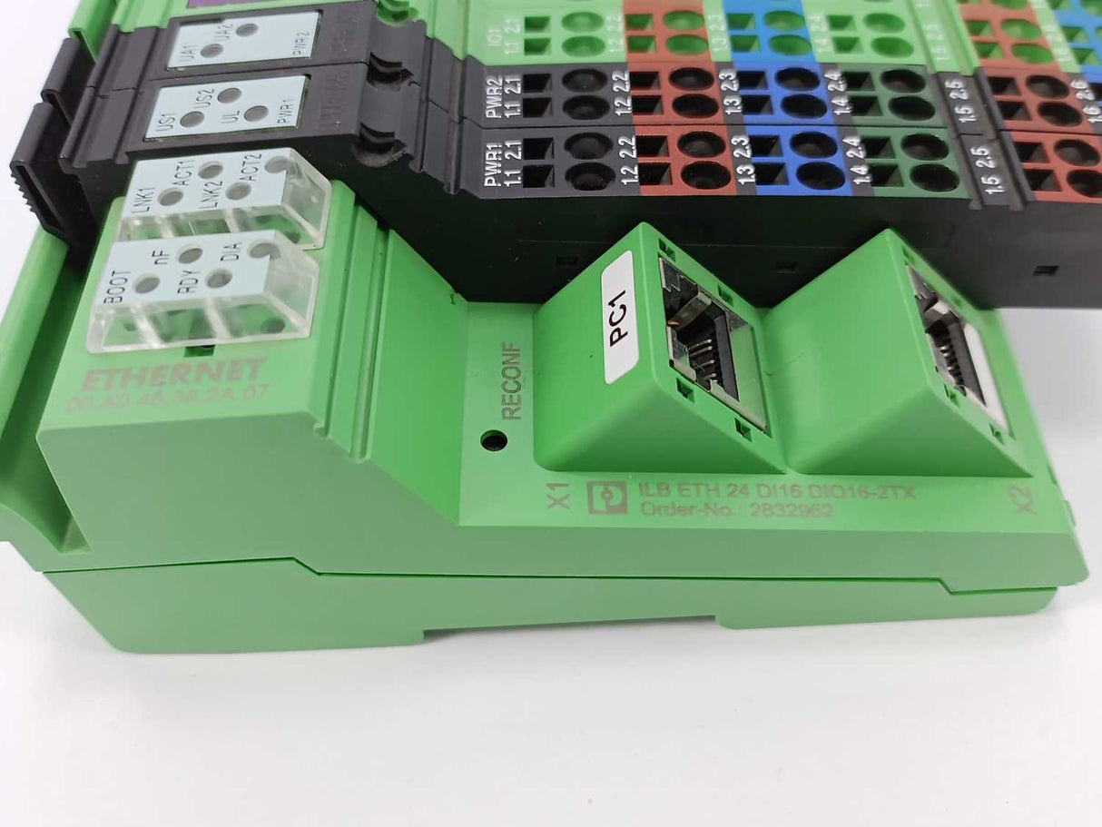 Phoenix Contact 2832962 ILB ETH 24 DI16 DIO16-2TX - Inline Block IO