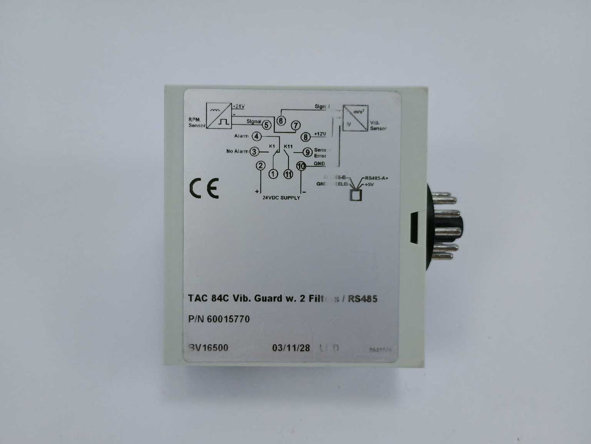 NEG Micon Control Systems 60015770 TAC 84C Vibration Guard w/ 2 Filters / RS485