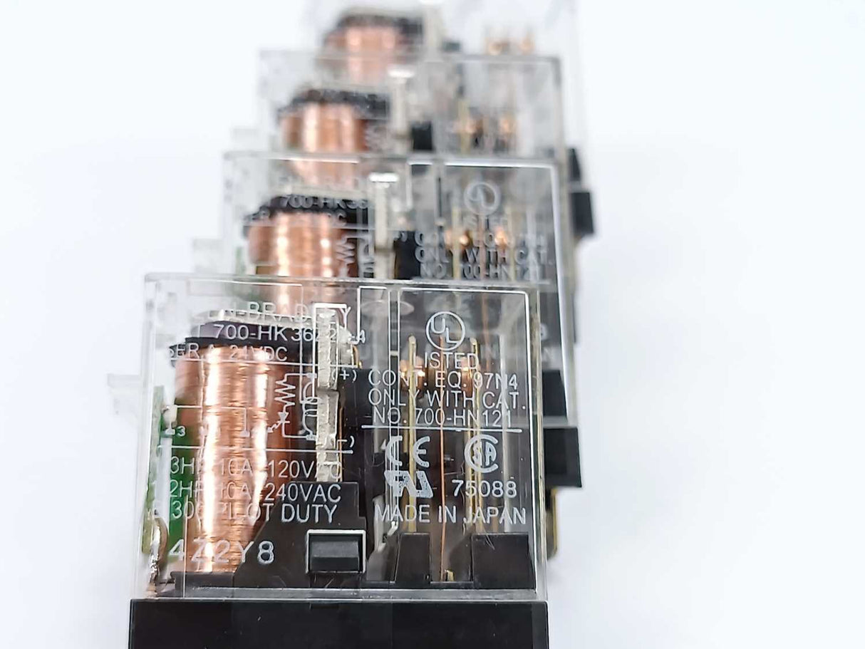 AB 700-HK36Z24-4 Ser. A Relay with "-3" Option 24V DC 4 Pcs.