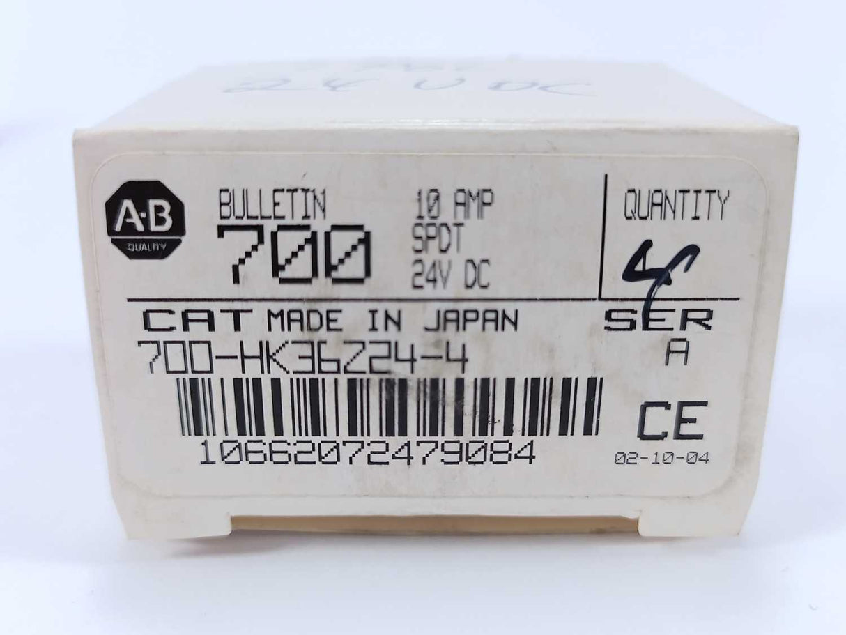 AB 700-HK36Z24-4 Ser. A Relay with "-3" Option 24V DC 4 Pcs.