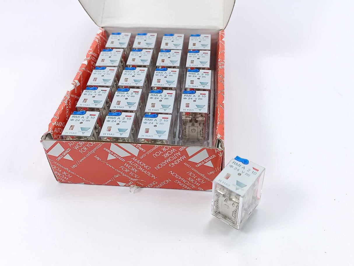Carlo Gavazzi RMIA21024VDC RMI A. 2-10 10A RMI Miniindustrial Relay 20 Pcs.