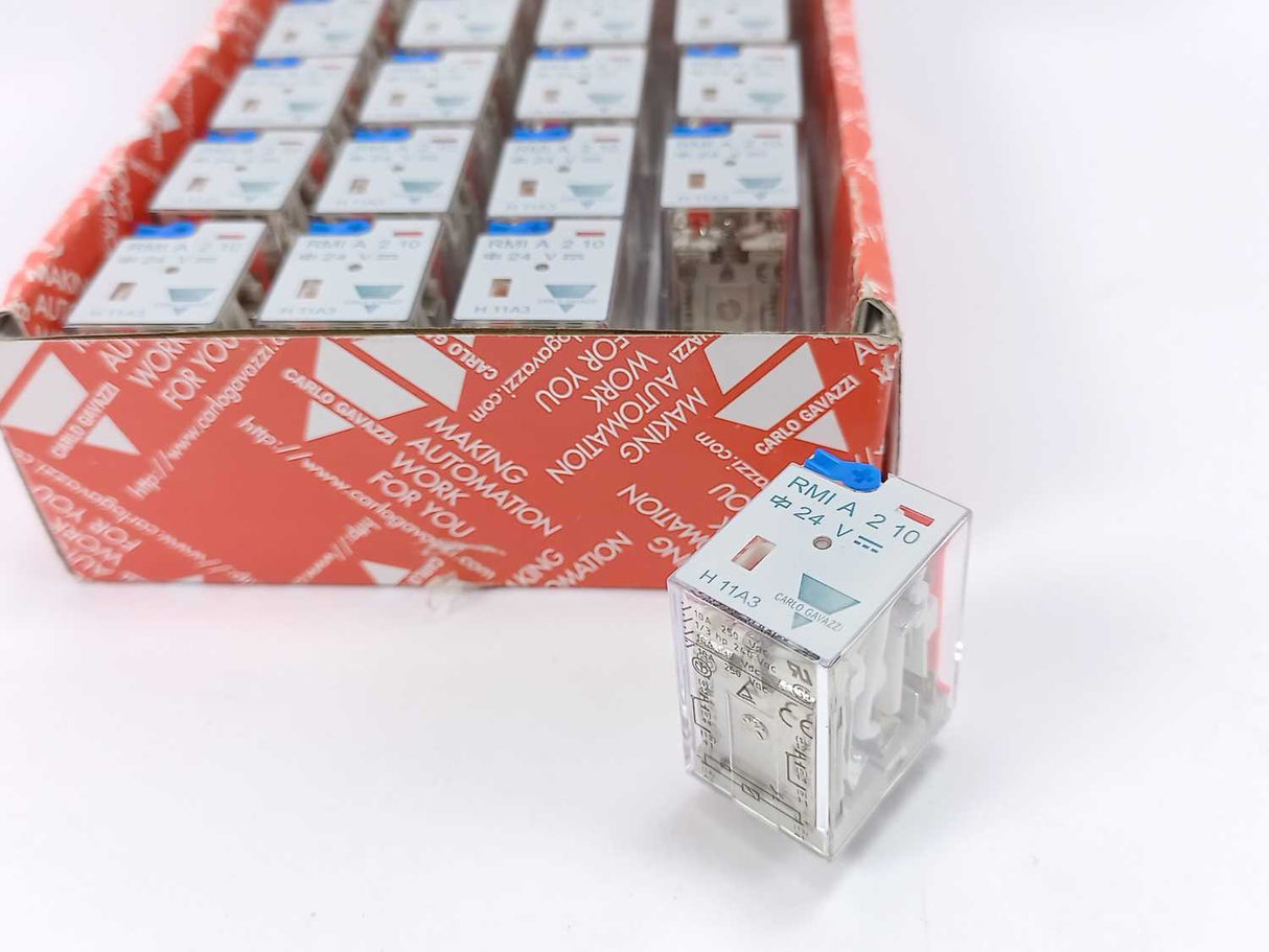 Carlo Gavazzi RMIA21024VDC RMI A. 2-10 10A RMI Miniindustrial Relay 20 Pcs.