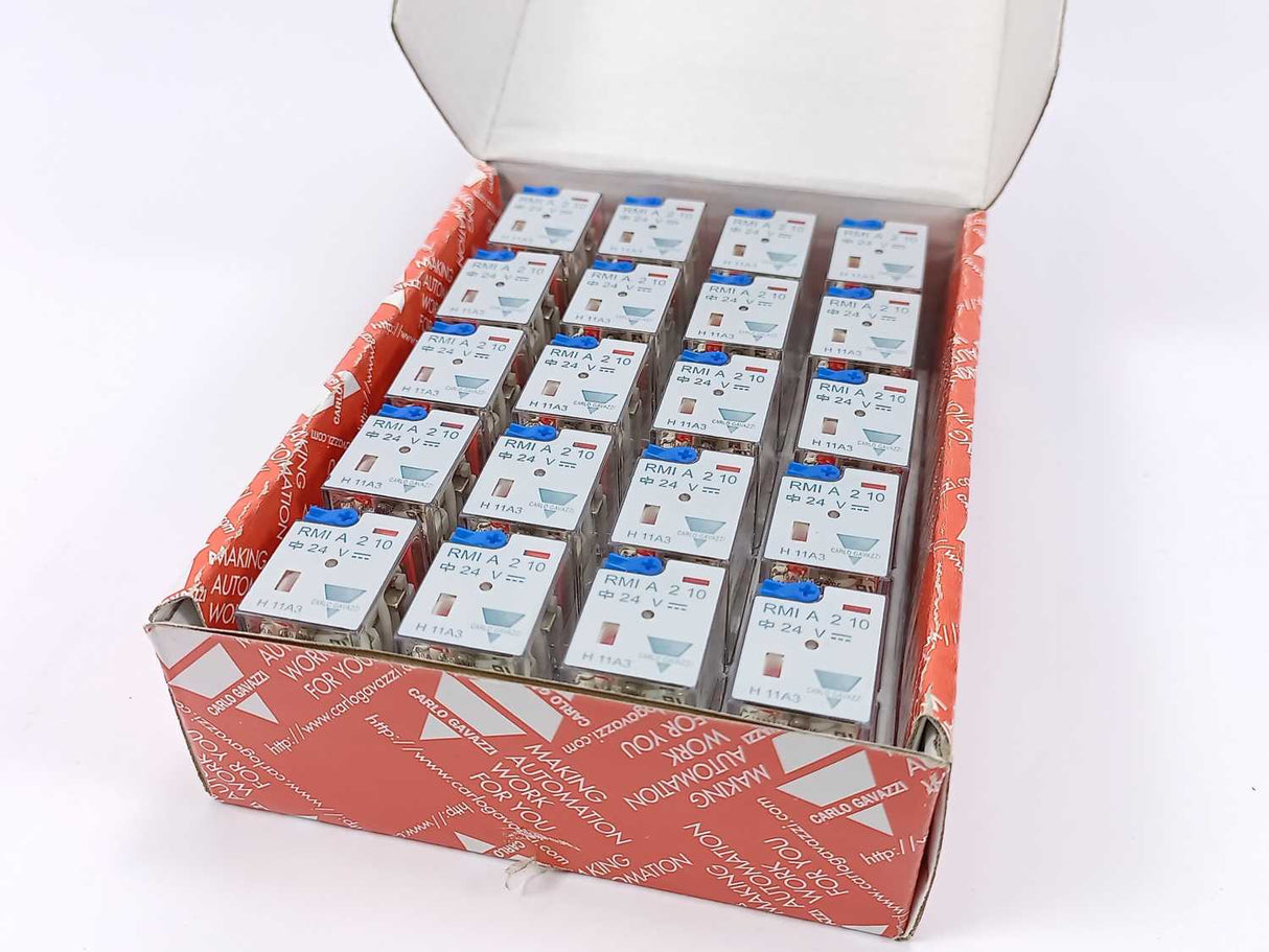 Carlo Gavazzi RMIA21024VDC RMI A. 2-10 10A RMI Miniindustrial Relay 20 Pcs.