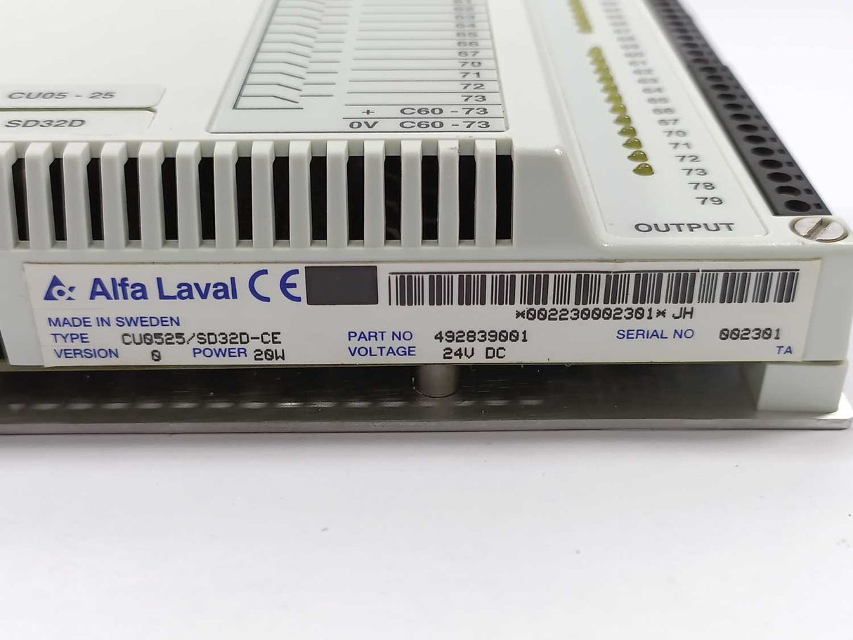Alfa Laval 492839001 CU0525/SD32D-CE Sattcon05