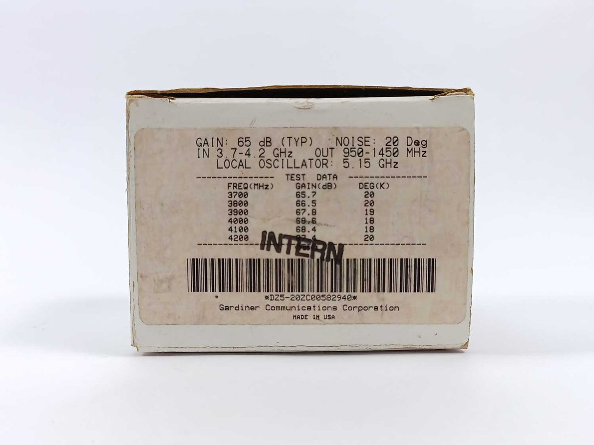 GARDINER 65 dB C-BAND LOW NOISE BLOCK DOWN CONVERTER