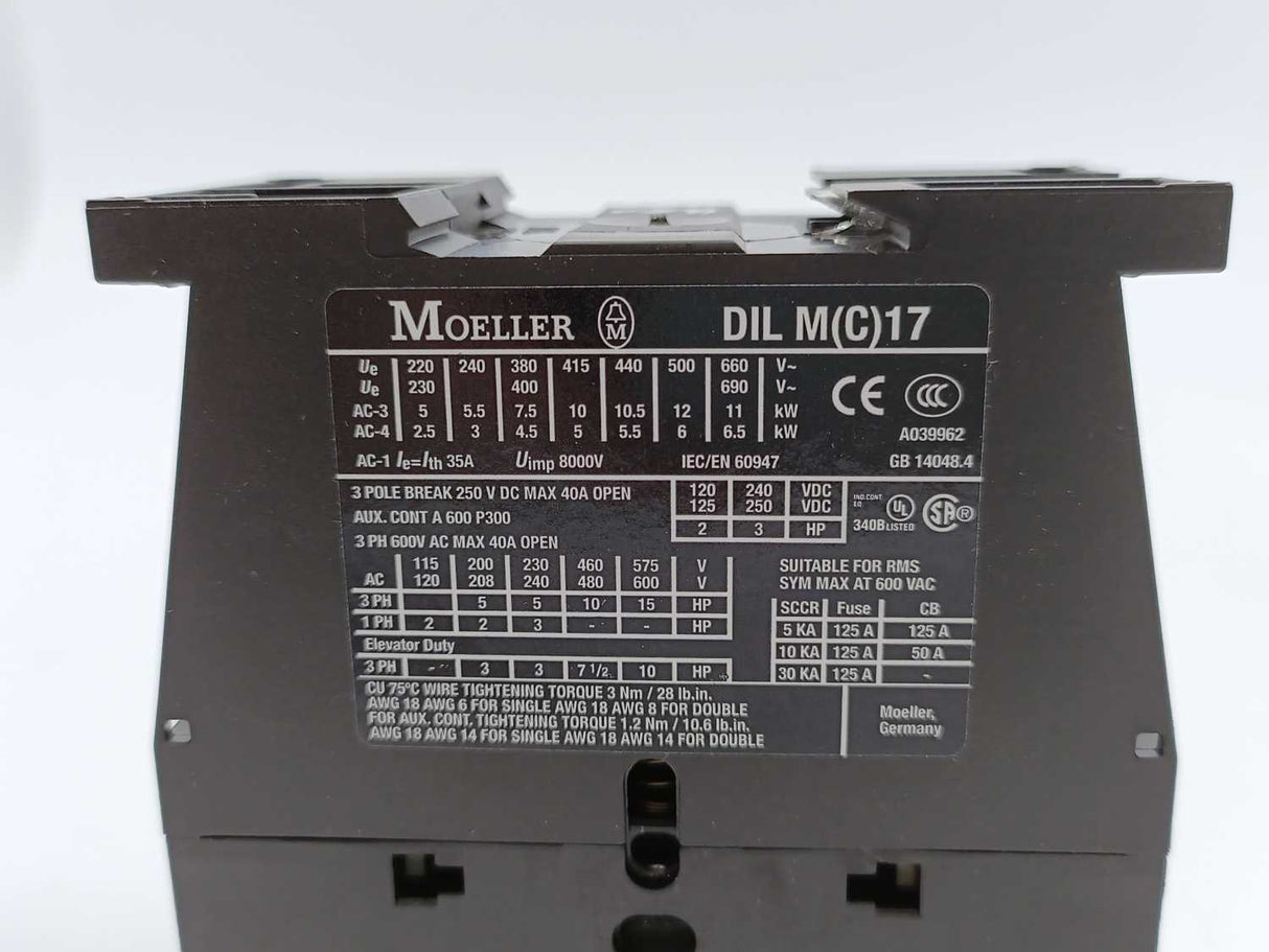 Eaton / Moeller 277595 DILMC17-10(RDC24) 24-27VDC COIL