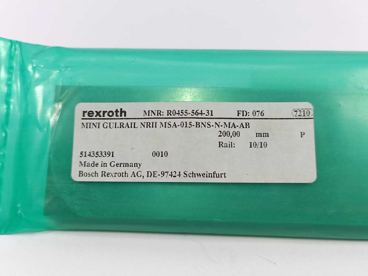 Bosch Rexroth R0455-564-31 MINI GUI.RAIL NRII