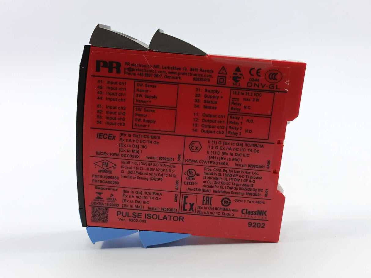 PR Electronics 9202B2B-U9 PULSE ISOLATOR, ver. 9202-003
