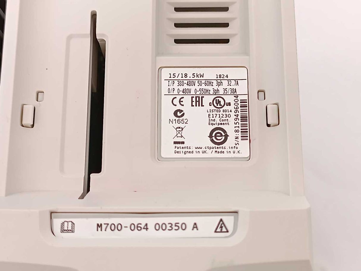 Control Techniques M700-06400350A UNIDRIVE M700 For Spare Parts