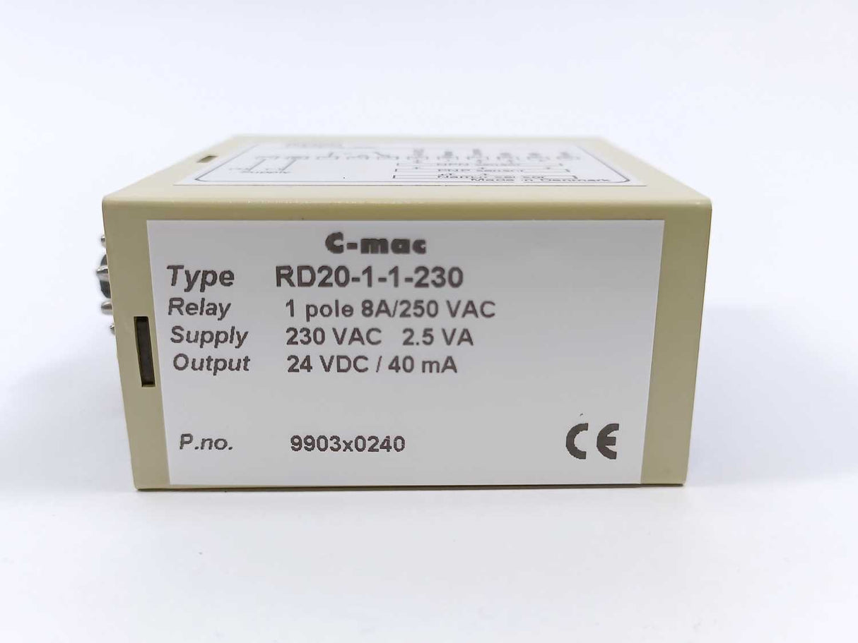 C-mac RD20-1-1-230 Amblifying relay