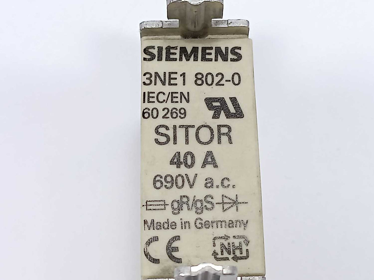 Siemens 3NE1 802-0 SITOR fuse link 40A