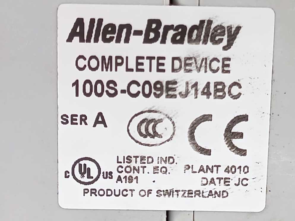 AB 100S-C09EJ14BC Ser. A, 24V Coil Safety Contactor