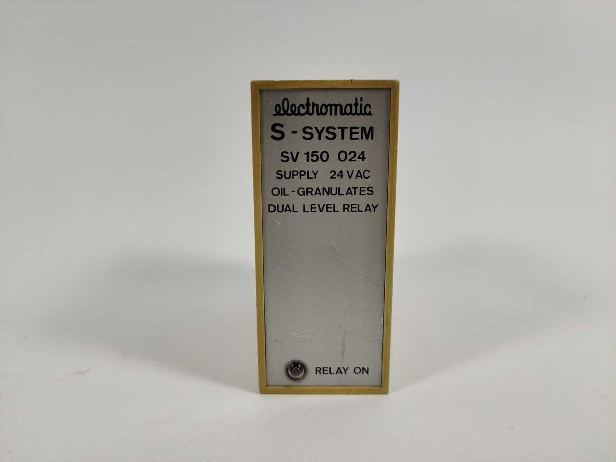 Electromatic SV 150 024 / SV150024 Dual Level Relay 24VAC Oil - Grannulates