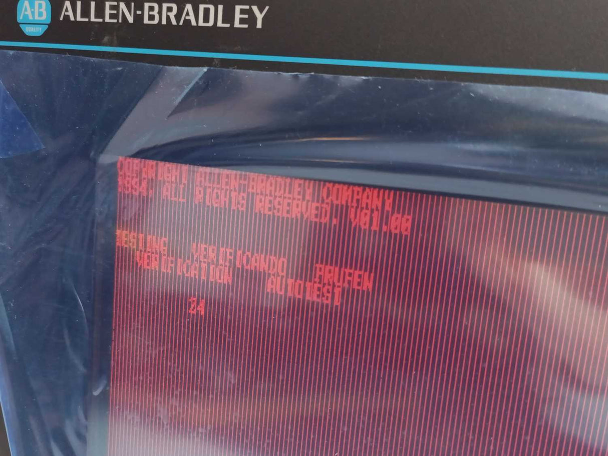 AB 2711-K9A2 PanelView 900 Ser. B Rev. B Frn. 1.02 Defective display