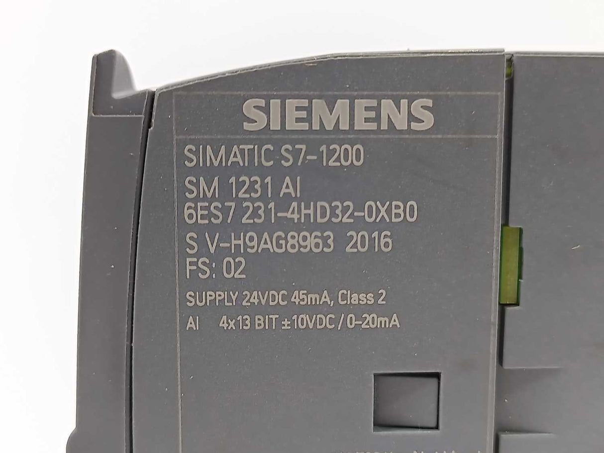 Siemens 6ES7231-4HD32-0XB0 SIMATIC S7-1200 Analog input, SM 1231 AI