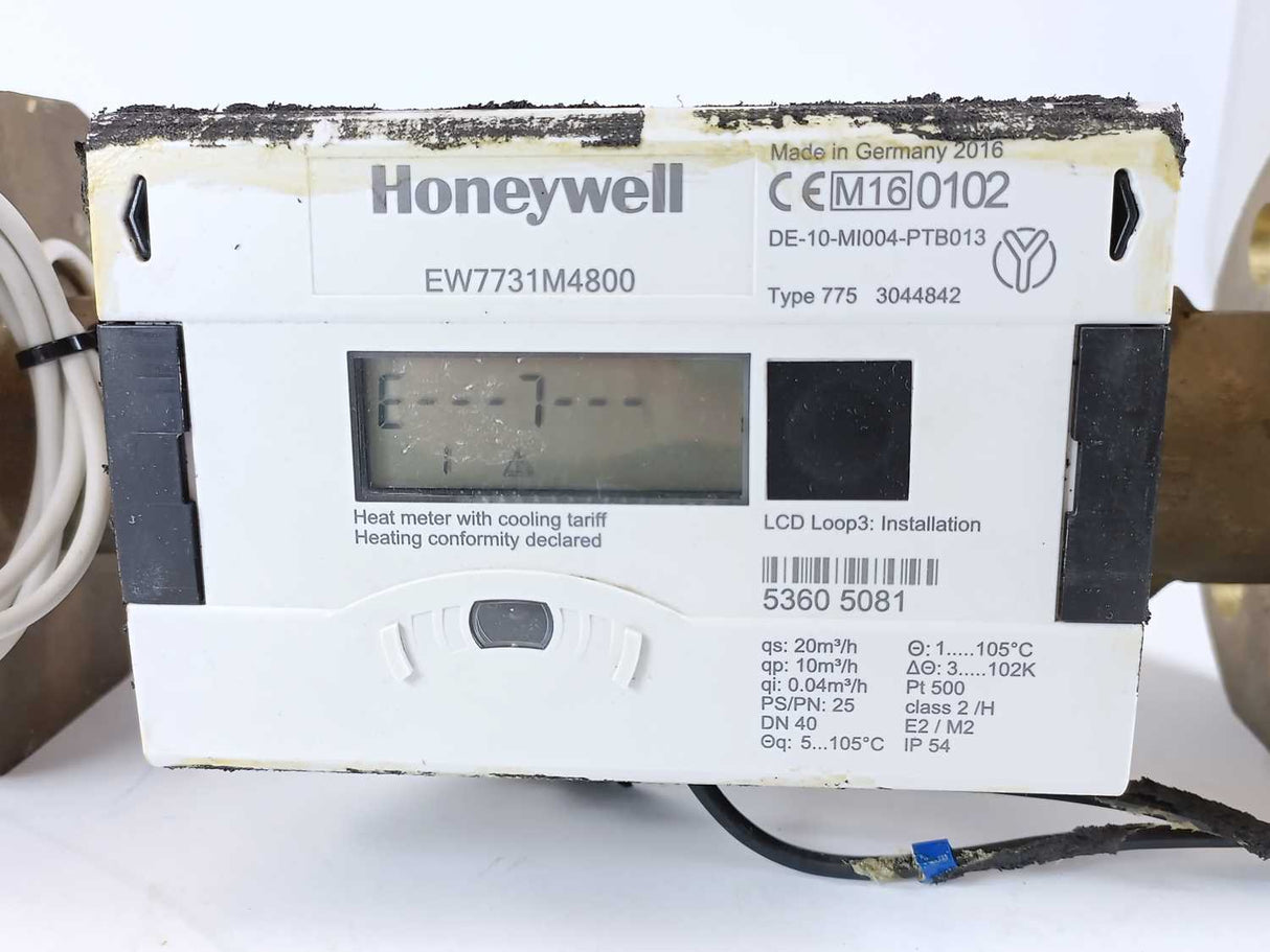 Honeywell EW7731M4800 DE-10-MI004-PTB013 flowmeter type 775 DN 40