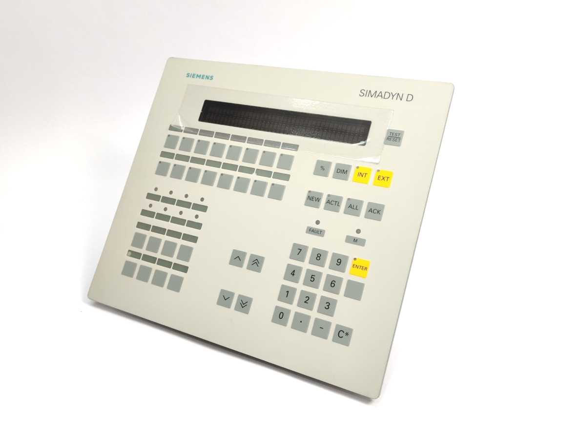 Siemens 6DD1670-0AF0 SIMADYN D OPERATOR PANEL 0P1