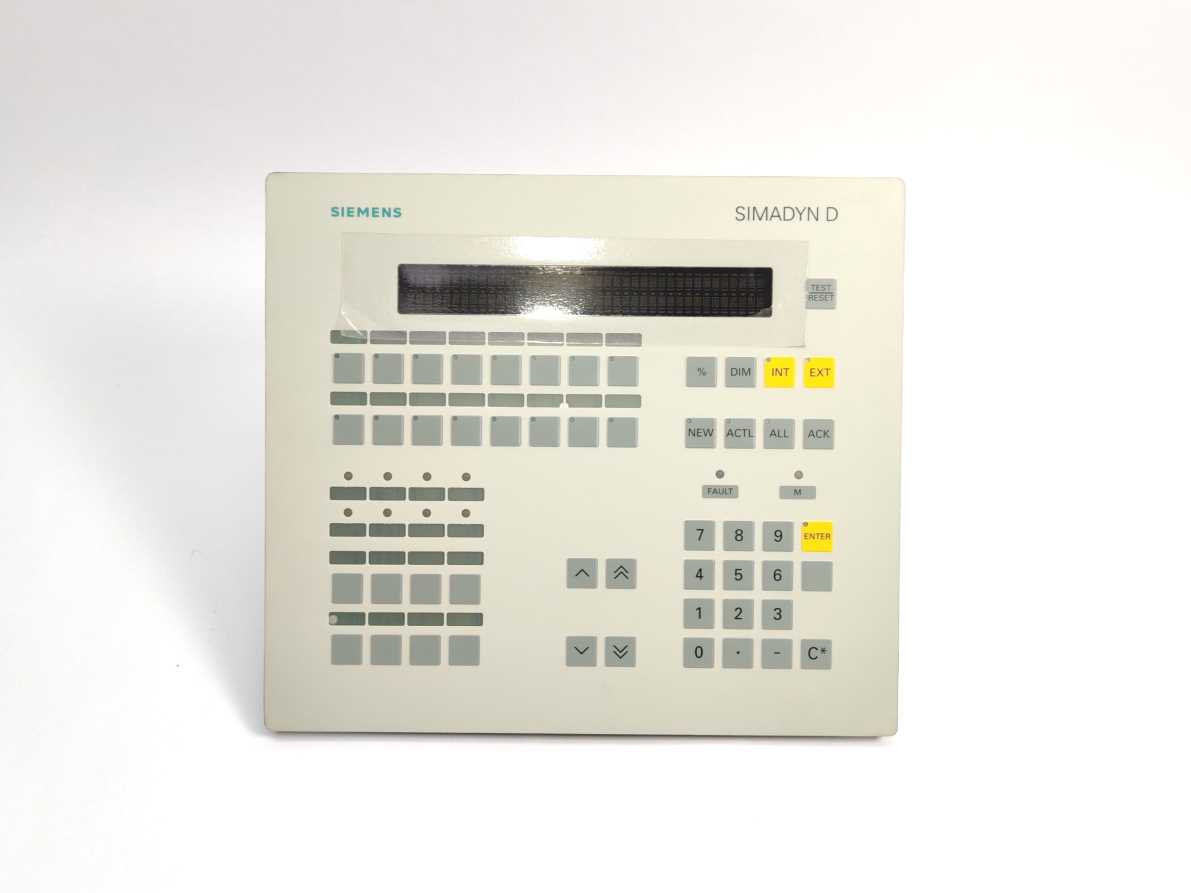 Siemens 6DD1670-0AF0 SIMADYN D OPERATOR PANEL 0P1