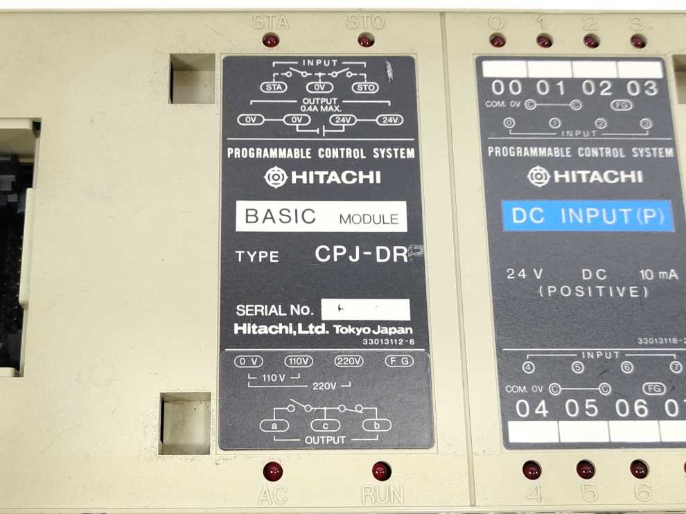 HITACHI CPJ-DR Programmable Control System